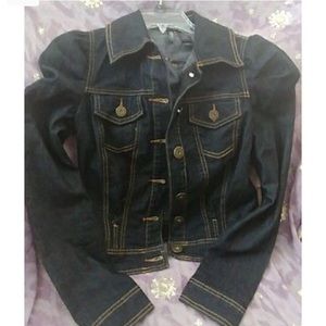BISOU BISOU SZ LARGE DENIM JEAN JACKET  STYLISH